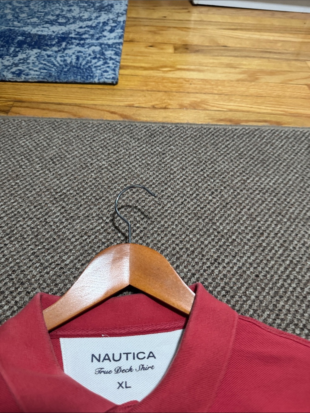 Nautica Men’s Brick Red Crewneck Sweater